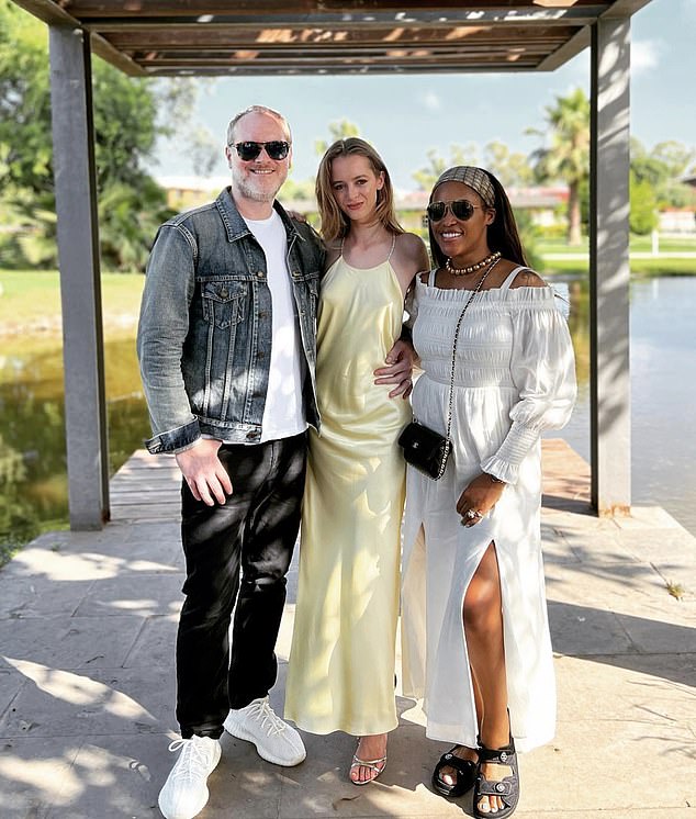 Cash is the son of Eve's husband Max Cooper, 52, and his ex-wife Julie Brangstrup, whom he was married from 2003 to 2010, pictured at Jagger's high school graduation