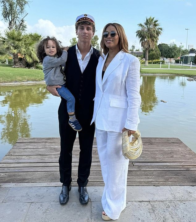 Eve shared a rare photo with her stepson Cash Cooper and her son Wilde Coope r in honor of Cash's high school graduation