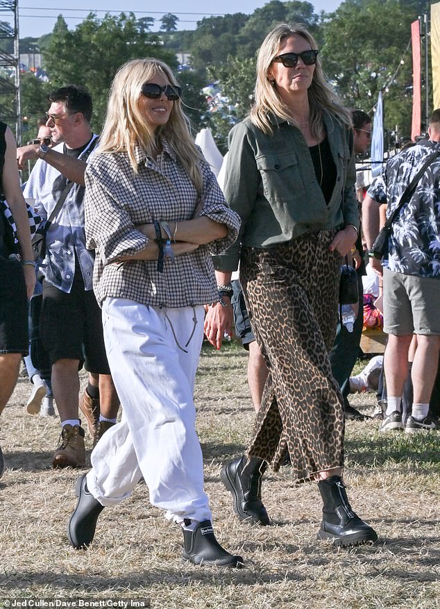 Sienna, 42, stepped out for the three-day extravaganza with friends