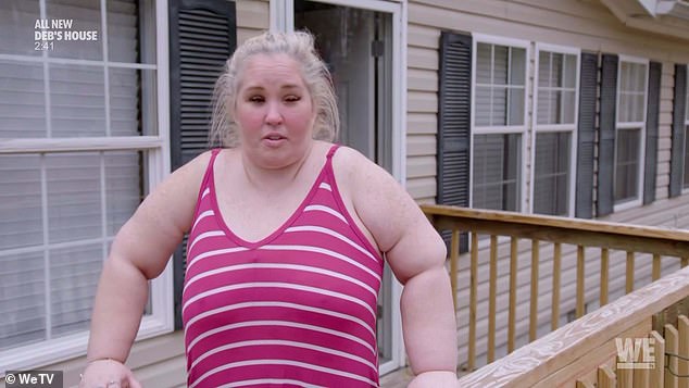 Mama June then became emotional and added, 'They did tell us that we have maybe a day. She will not be here at Christmas. She will not be took out of this house. She will pass away in my house. And she will probably pass away on my couch'