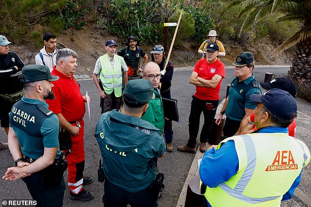 Spanish police begin a final search for Jay yesterday