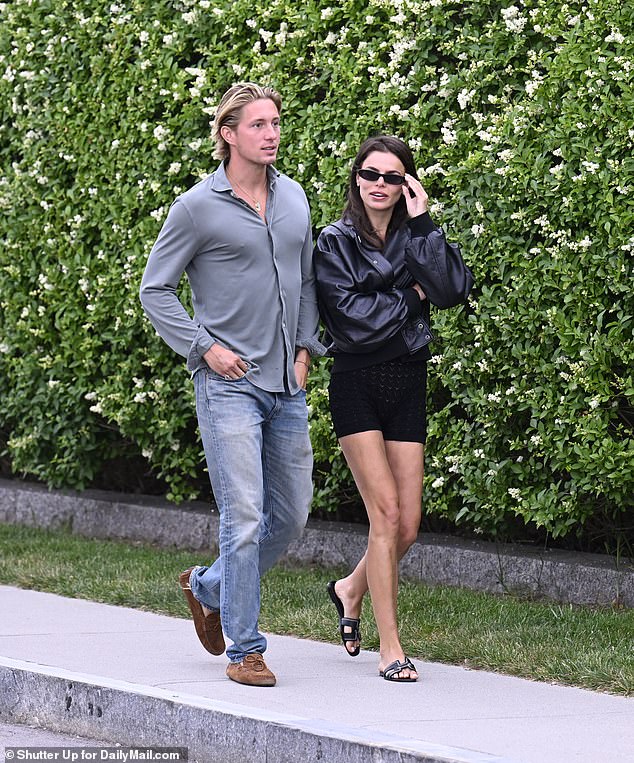 Hours before the nuptials were set to start on Saturday, Sports Illustrated Swimsuit model Brooks Nader was spotted approaching the resort with her new boyfriend, Prince Constantine Alexios of Greece and Denmark