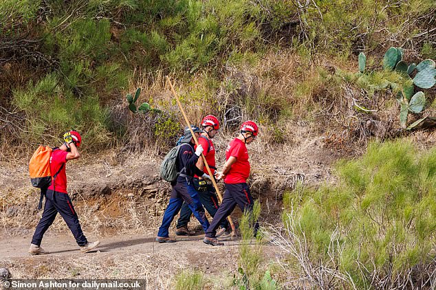 On Saturday police launched one final push and appealed for volunteers to help and just six turned up to join 24 mountain rescue and fire teams at Masca