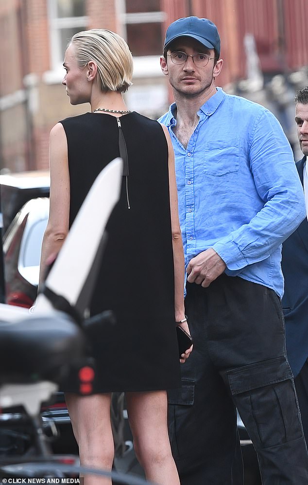 Ellie Goulding's estranged husband Caspar Jopling enjoyed a date with stunning model Anna Sophia Evers at London's swanky Chiltern Firehouse on Thursday