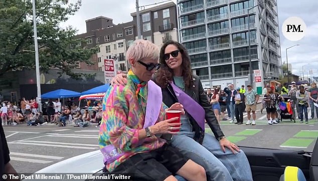 She was comforted by her wife, WNBA legend Sue Bird, after being confronted by a reporter