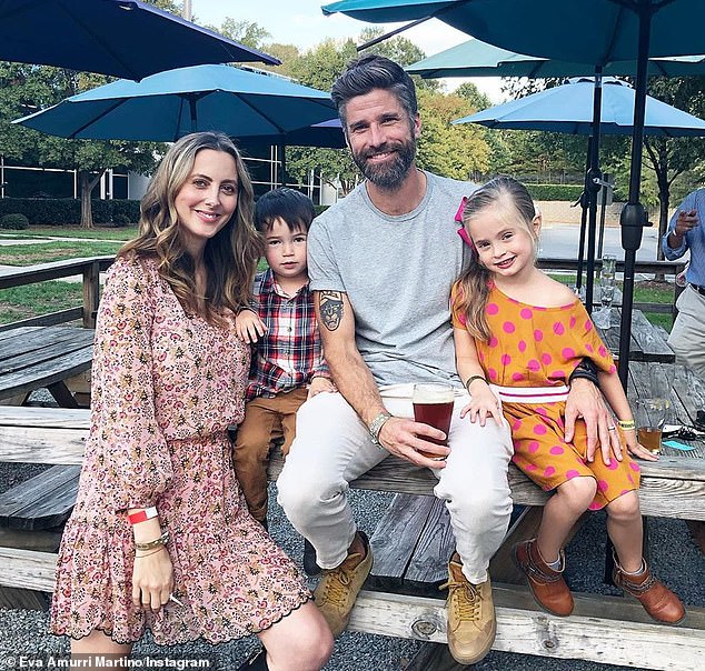She is a mother to daughter Marlowe, eight, and sons Major, seven, and Mateo, four; Eva, Marlowe, Kyle, and Mateo seen in a throwback snap