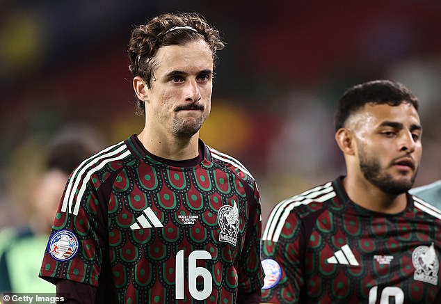 Jordi Cortizo of Mexico looks dejected after the team were dumped out of Copa America