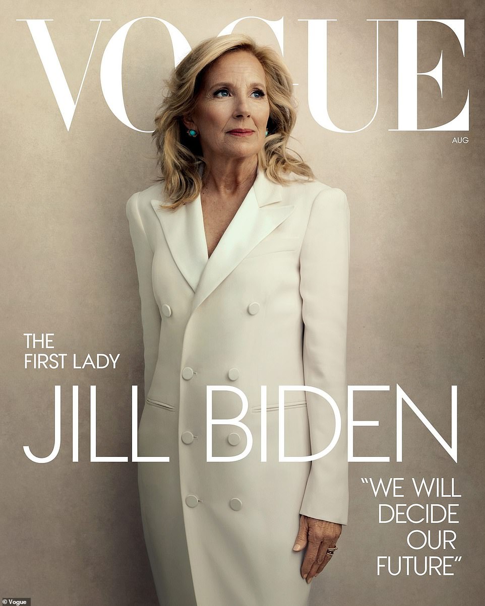 The glowing piece ¿ which includes a short interview with Biden ¿ was done before the president¿s disastrous June 27th debate performance. It focuses on her work as first lady ¿ including her fight for women¿s health ¿ and notes her commitment to another term in the White House. Vogue affixed an editors¿ note atop the online story to acknowledge current events. It notes the first lady called in from Camp David over the weekend ¿ where the Biden family was gathered ¿ to double down on her support for the president, brushing off Joe Biden¿s fumbles in Thursday night¿s debate.