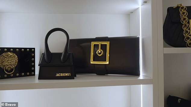 Gorga displayed her various handbags from all different brands, like Jacquemus, Louis Vuitton, Hermès and Chanel