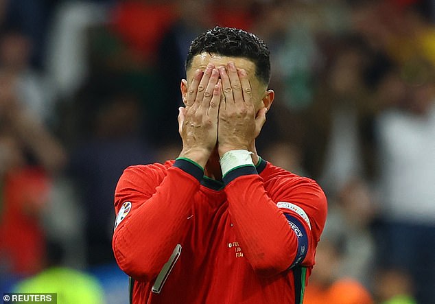 Ronaldo's quest for a first goal at Euro 2024 saw the Portugal captain denied from the penalty spot by Slovenia goalkeeper Jan Oblak