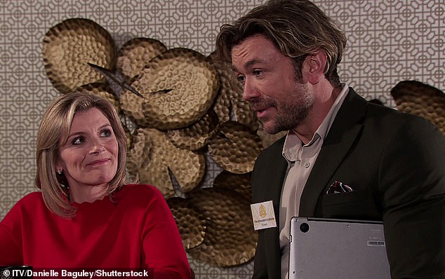 The actor, who made is debut on the cobbles earlier this year, previously revealed his new age parents were once embroiled in a similar cult (pictured with co-star Jane Danson)