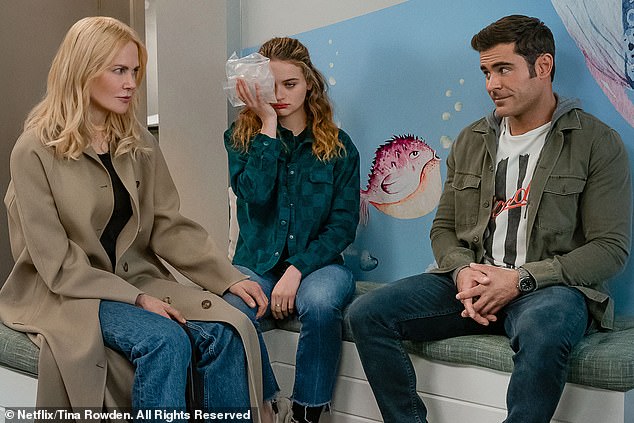 Zac stars alongside Nicole Kidman and Joey King in A Family Affair, and viewers have remaked on his changed appearance after the shocking injury