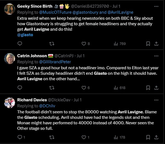 And the scheduling mishap has left fans furious as they took to Twitter to express how they felt unsafe at Avril's set due to the crowds and suggested she should have been playing on the main stage instead