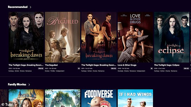 Tubi is completely free, but users have to endure adverts during and after their favourite content, much like rivals Netflix and Amazon Prime Video