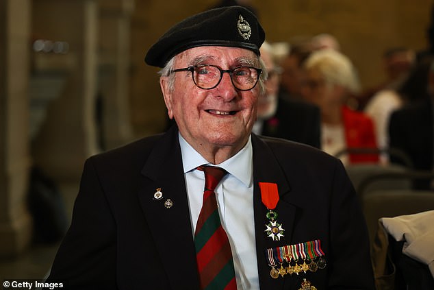 D-Day veteran Cyril Bird - pictured today - 100, from Edinburgh attended the ceremony on Tuesday
