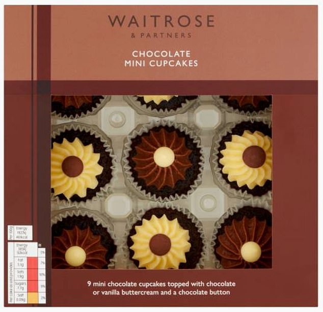 The supermarket slapped the 'do not eat' alert on its chocolate mini cupcake nine-pack. Food safety watchdogs warned the product, which costs £2.60, poses a 'possible health risk for anyone with an allergy to walnuts'