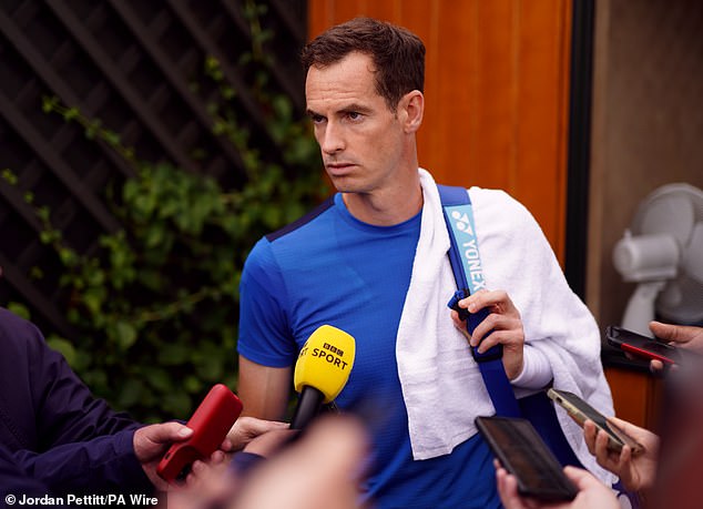 Andy Murray withdrew from his first round match at Wimbledon on Tuesday