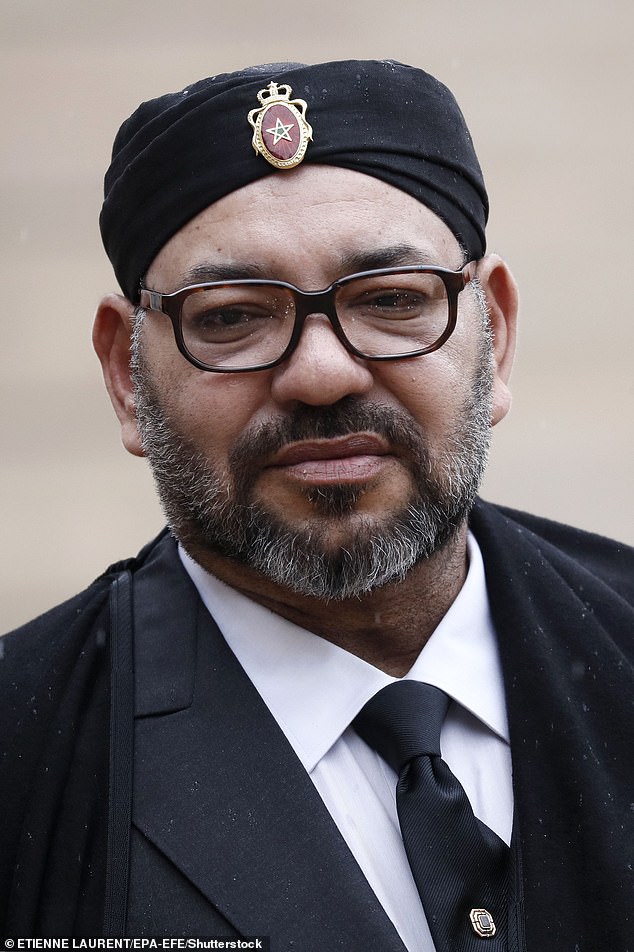 Since his mother's death, condolences have flooded in for the princess's son, King Mohammed VI of Morocco (pictured)