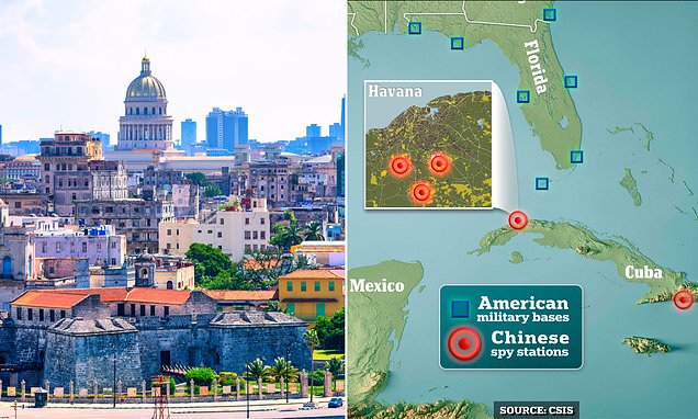 Inside the FOUR Chinese spy stations sitting in scenic tourist hotspot just 100 miles from