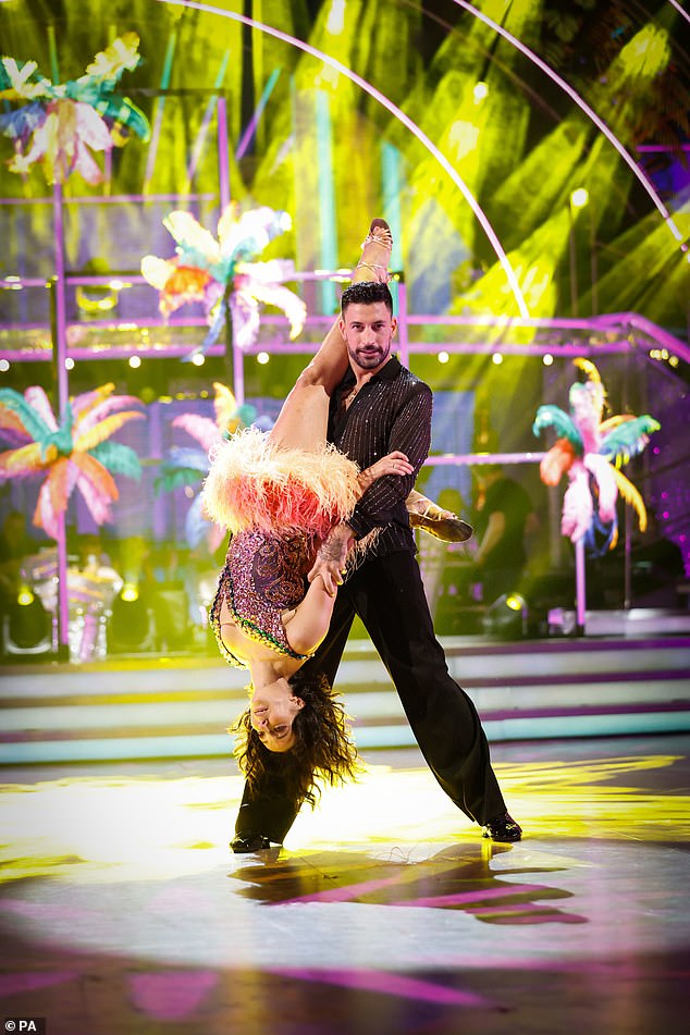 The professional dancer, 33, left the show in a scandal after he was accused of exhibiting 'threatening and abusive' behaviour towards his celebrity dance partners, including Amanda Abbington , Ranvir Singh and Laura Whitmore (pictured on show with Amanda)