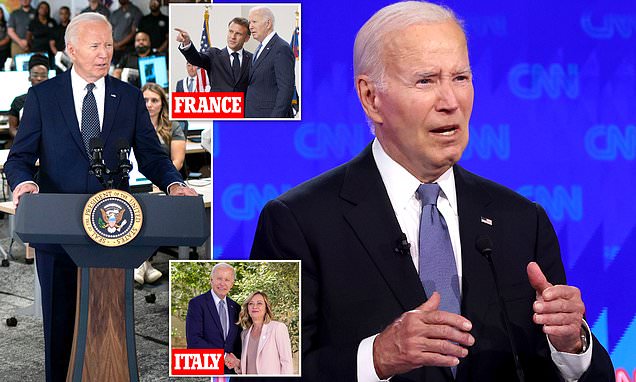 Biden admits he 'almost fell asleep on stage' as he makes laughable excuse for his