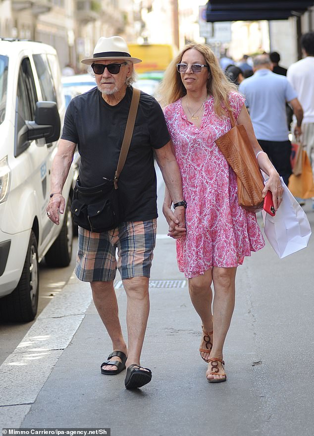 Harvey Keitel, the actor best known for Pulp Fiction and Reservoir Dogs , enjoyed a rare public outing with his wife Daphna Kastner on Tuesday