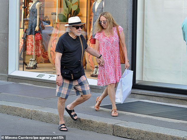 Daphna, 63, flaunted her summer style in a pink sundress