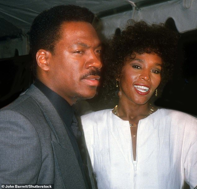 Such was her obsession with Eddie, Whitney made her friends watch his film Coming To America repeatedly (pictured in 1989)