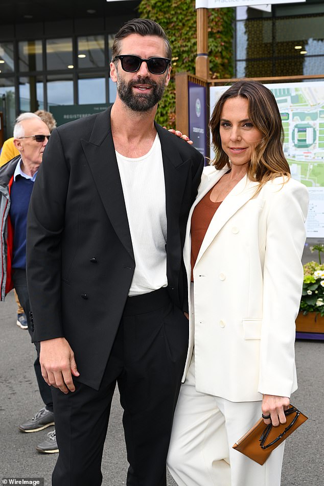 Mel posed up a storm with her handsome partner at the tennis