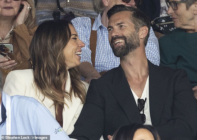 Mel C, 50, looked loved up as she cosied up to her new hunky Australian model boyfriend Chris Dingwall at Wimbledon on Wednesday