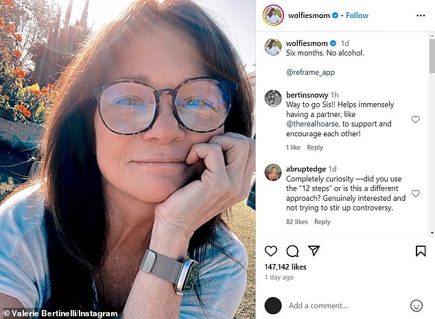 The 64-year-old former Food Network star - who boasts 4.1M social media followers - publicly announced her milestone on Monday after wiping her entire Instagram account