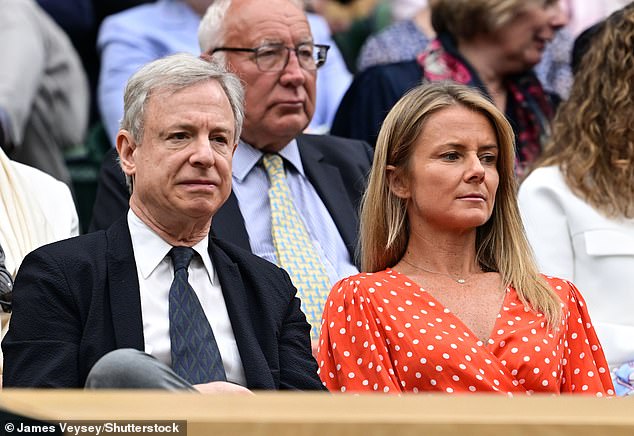 Pictured: Daniela Hantuchova and Phil de Piciotto in the Royal Box on Centre Court Wimbledon Tennis Championships