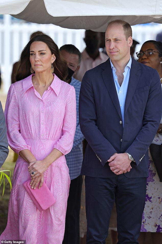 Prince William and Kate have been donating privately to Hurricane Beryl relief efforts it is understood. Pictured: The couple in the Bahamas during the Caribbean royal tour in 2022