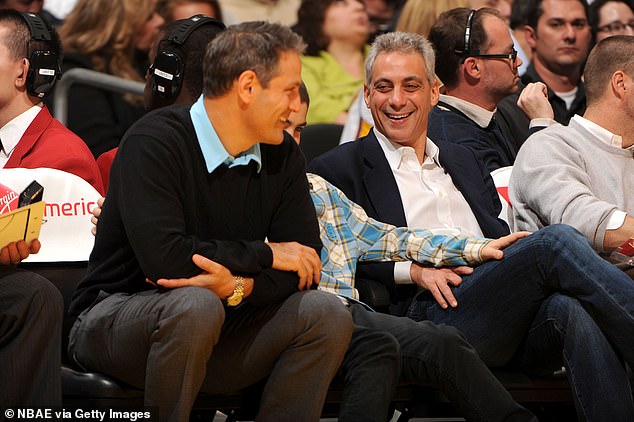 Emanuel (pictured left), the inspiration for the character of Ari Gold on Entourage, is also the brother of Rahm Emanuel (pictured right), the ex-Mayor of Chicago who now serves as Biden's Ambassador to Japan