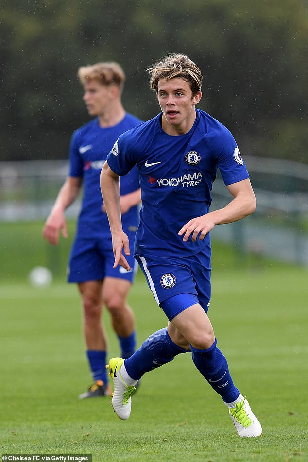 A host of current and former Chelsea first team players have come through the club's academy during Bath's tenure. Pictured: Conor Gallagher during an U18s match