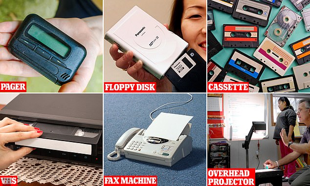 As Japan kills off the floppy disk, MailOnline reveals the obsolete technologies that baffle the younger generations