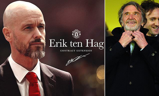 Erik ten Hag signs one-year contract extension at Man United and warns his players they