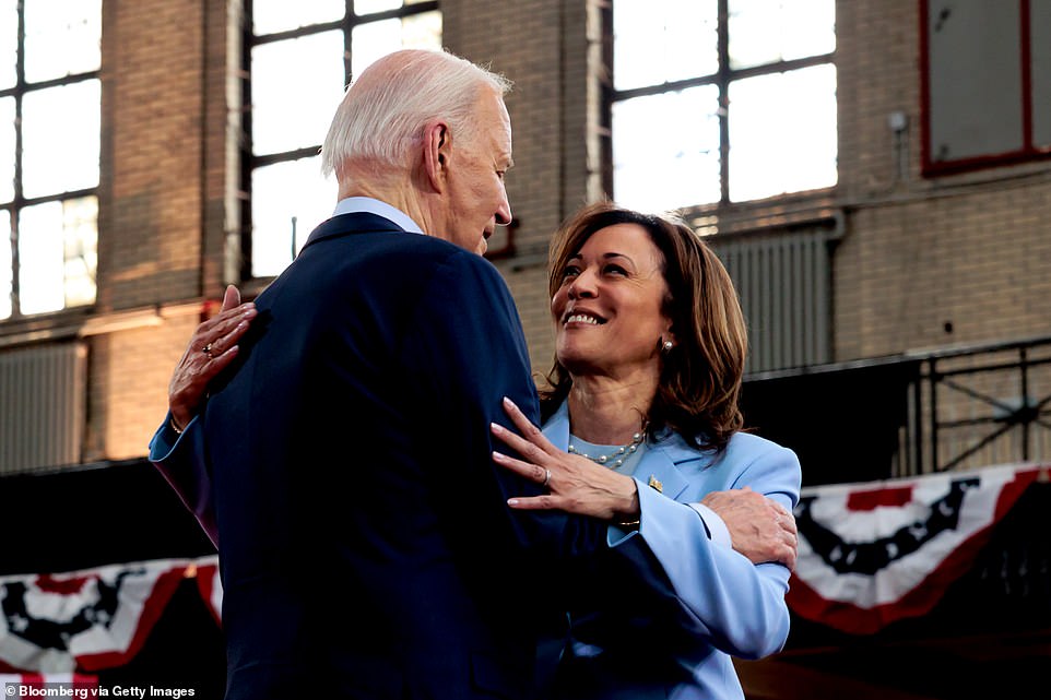 Harris's liberal supporters are already lining up to back her as the next Democrat leader over other more capable candidates, like California Governor Gavin Newsom and Michigan 's Gretchen Whitmer. On Tuesday, former Democratic Ohio Congressman Tim Ryan called it 'utterly preposterous' and 'insulting' to deny that Harris the chance to succeed Biden. Hours later, South Carolina Rep. James E. Clyburn, at one time the second-highest ranking Democrat in the House, said he would also back Harris if Biden quits.