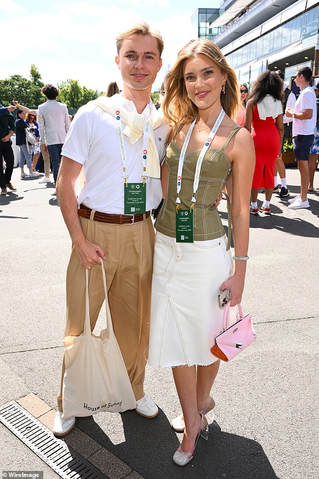 Strictly's HRVY and Mimi Slinger attend day four of the Wimbledon Tennis Championships together