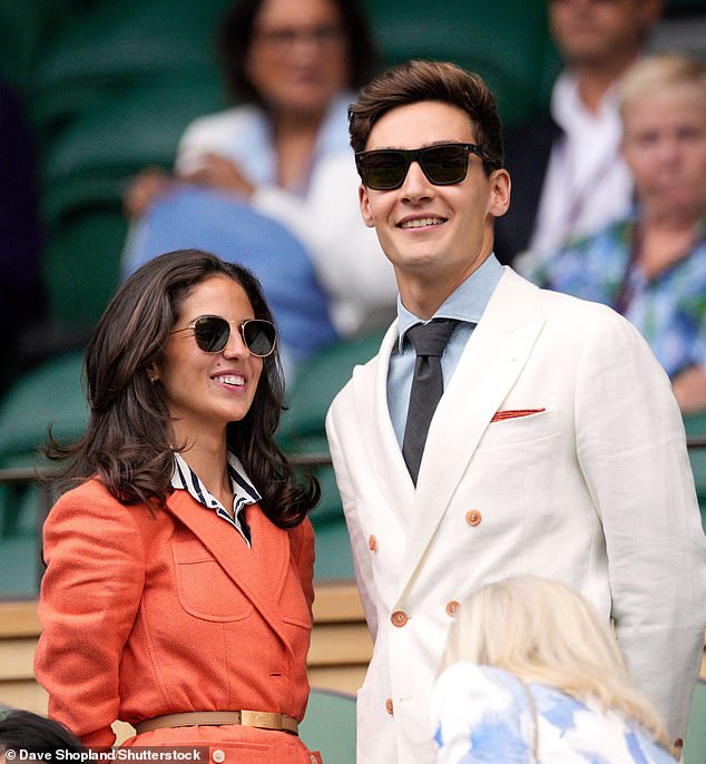 The couple are understood to have met through friends in London, and have made a number of public appearances since first getting together. Pictured at Wimbledon last year