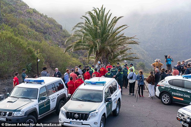 Volunteers gathering ahead of a final 'massive search' for Jay Slater, which was called off by Spanish police the following day