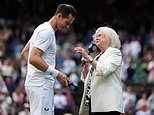 'I don't want to stop': Tearful Andy Murray says injuries have taken their toll in emotional farewell on Centre Court watched by his family - as well as a surprise appearance by Sue Barker