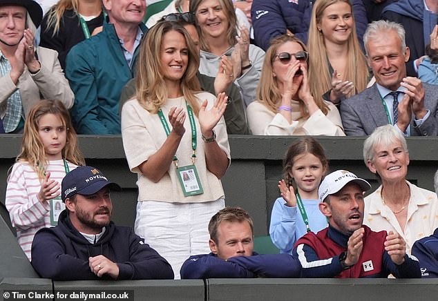 Photos from today's event showed a very animated Kim looking equal parts excited and nervous