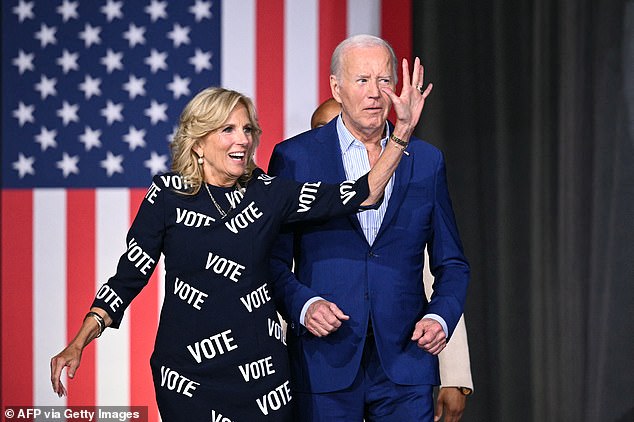 First Lady Jill Biden is proving no help in encouraging him to do the right thing. 'Dr Jill' loves her privileged position too much to urge Joe to take a course of action which would end it.