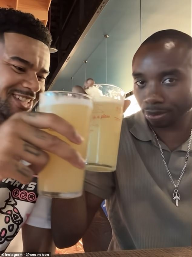 On his Stories on Friday, Wes filmed himself sightseeing in Spain after he and his friend almost missed their flight after enjoying beer at the airport