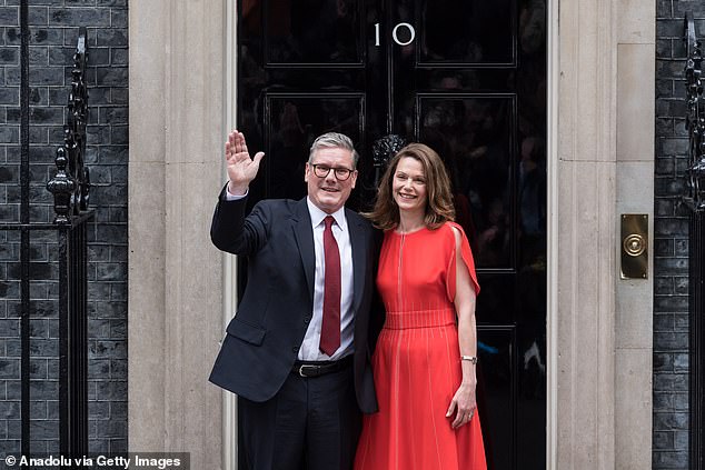 Sir Keir Starmer and his wife Victoria outside 10 Downing Street after the Labour leader was appointed Britain's 58th Prime Minister following a landslide General Election victory