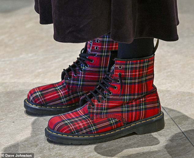 When she visited Scotland earlier this year she wore a pair of tartan boots