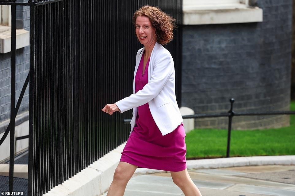 Labour Party chair Anneliese Dodds in Downing Street today