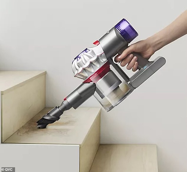 Convert the Dyson V8 Animal cordless vacuum into a handheld in seconds so you can clean smaller messes fast