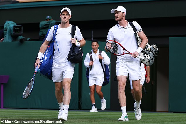 The Scotsman's final match at Wimbledon came with his brother Jamie in the men's doubles